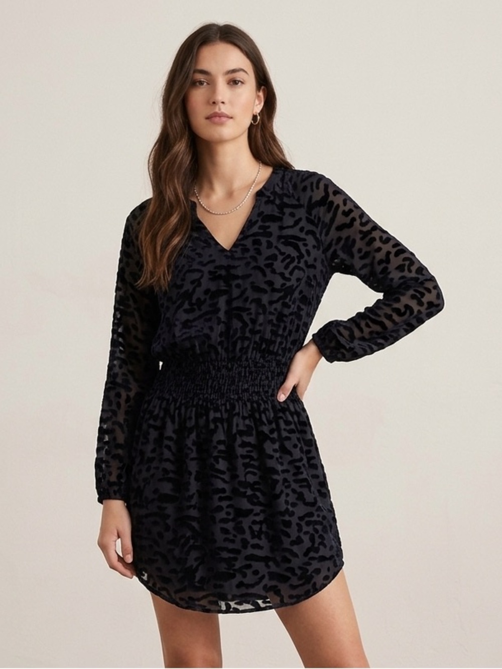 Lascana Gray Animal Print Dress